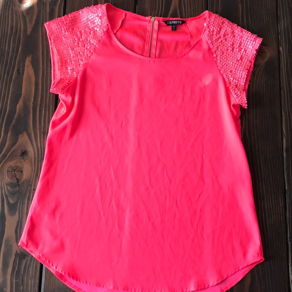 Express Tops - 4/$25! Express sequin shoulder blouse